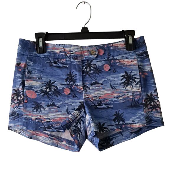 J. Crew Tropical Pattern Shorts - Size 0 - Picture 1 of 8